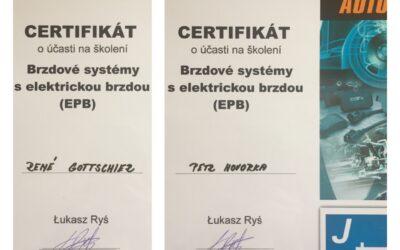 ŠKOLENÍ O BRZDOVÝCH SYSTÉMECH S ELEKTRICKOU BRZDOU